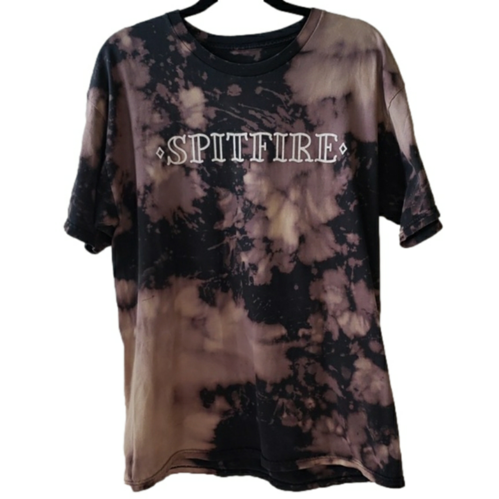 SPITFIRE tie dye Bleached skateboard tshirt